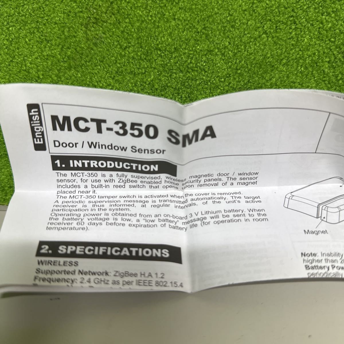KN-1150 激安 ドアセンサー 窓センサー Visonic MCT-350 SMA 未使用品_画像2
