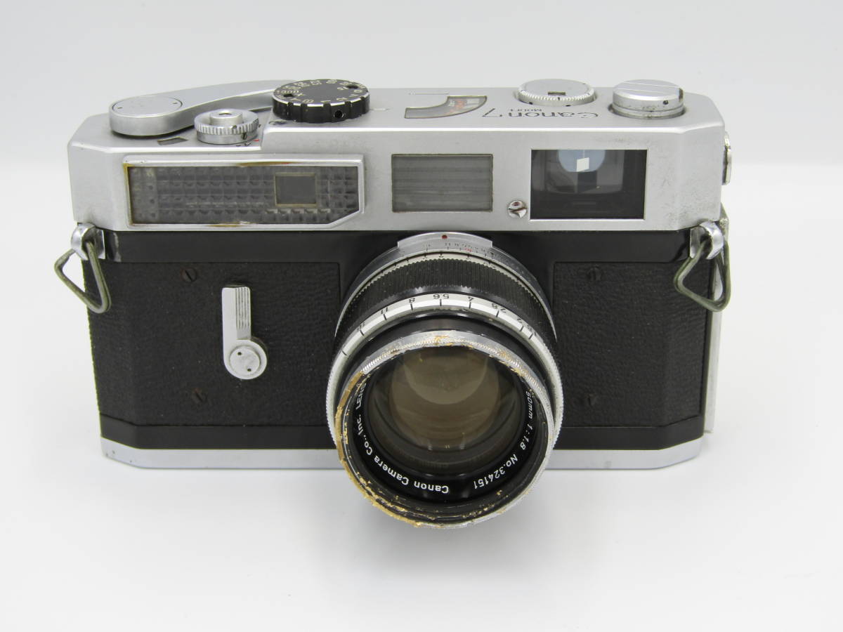 フィルムカメラ MF マニュアルフォーカス レンジファインダー キヤノン Canon Model 7 & 50mm F1.8 Lens