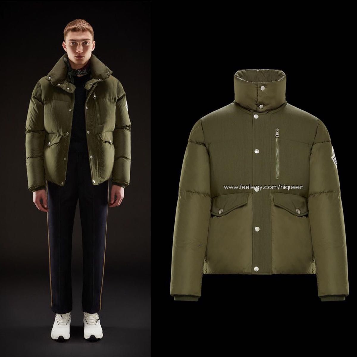 【極希少】MONCLER GENIUS モンクレール ジーニアス 1952 メンズ ダウンジャケット カーキ オリーブ サイズ1