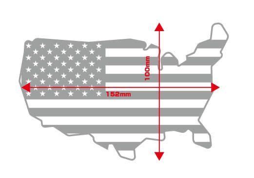 USA America национальный флаг карта форма звезда статья флаг стикер черный Jeep Wrangler 