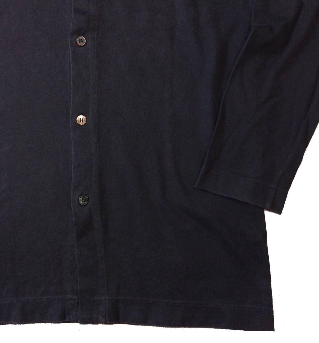 tricot COMME des GARCONS Toriko Comme des Garcons sleeve Logo long sleeve T shirt button cut and sewn cotton black black (ma)