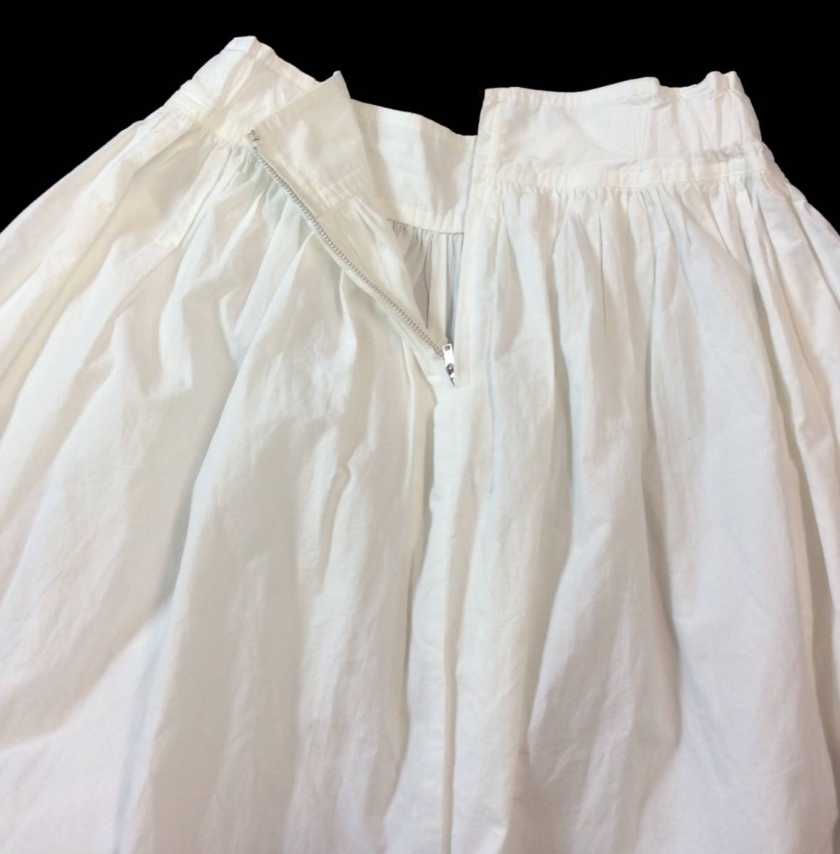 Y\'s wise Yohji Yamamoto YOHJI YAMAMOTOgya The - flair юбка длинный белый хлопок с карманом женский 2 (ma)