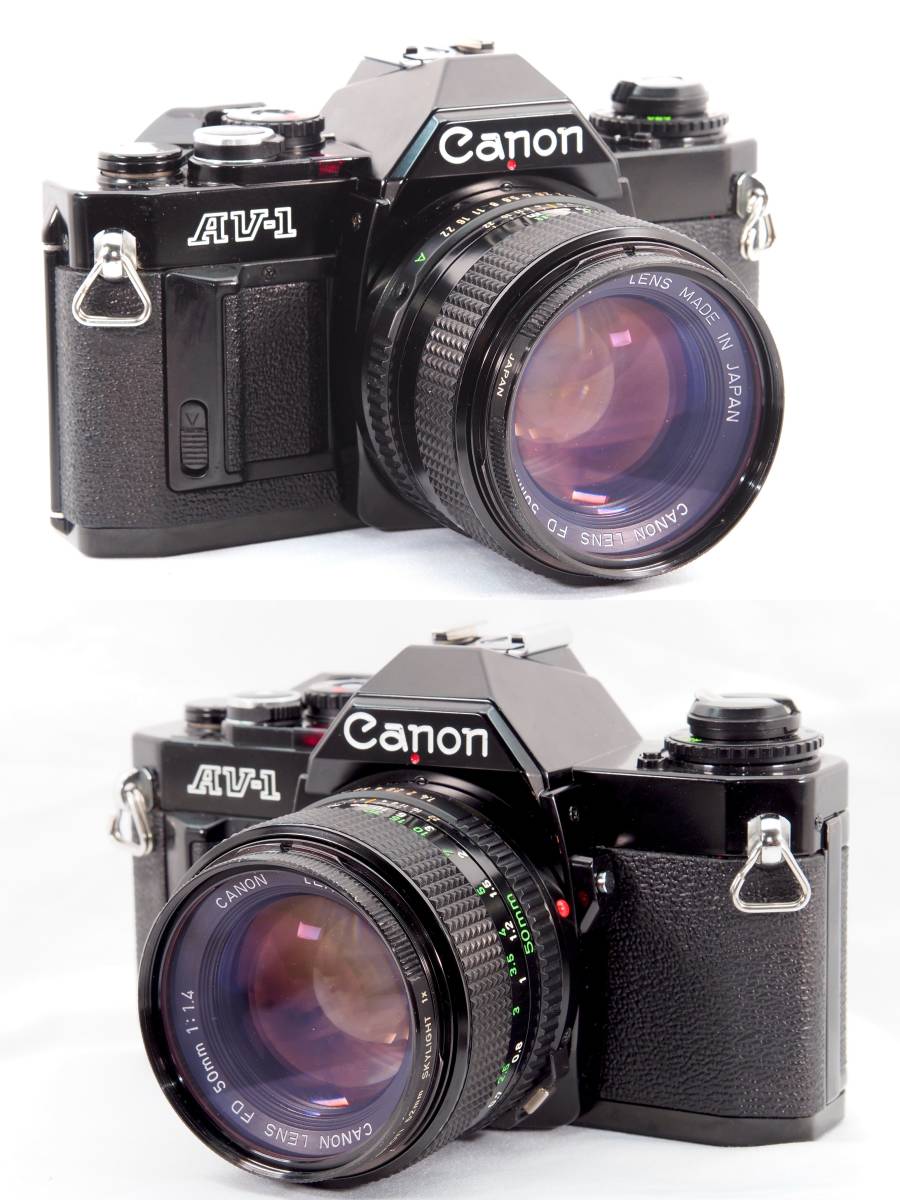 Canon AV-1 黒 FD 50mm f1.4 分解整備済 1ヶ月保証付-