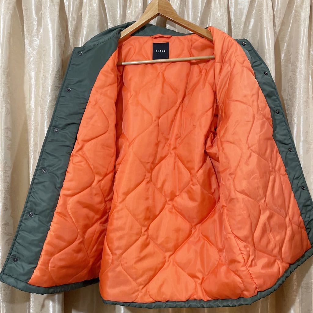 BEAMS ビームス タンカーコーチジャケット サイズXL オリーブ BEAMS ビームス タンカーコーチジャケット サイズXL オリーブ