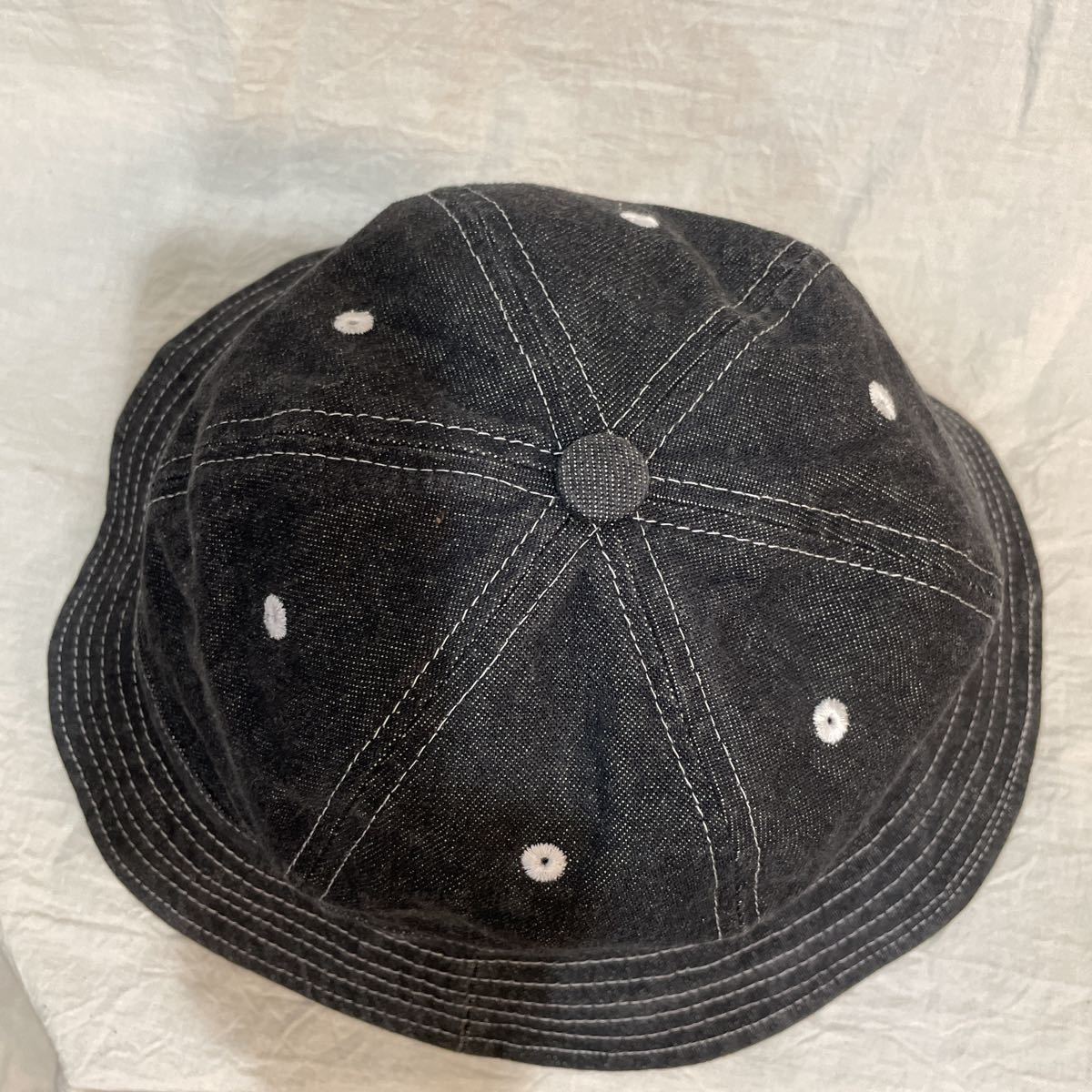 FTC エフティーシー DENIM BELL HAT ハット サイズM (頭周り約56.5cm )ブラック スケーター ワーク ミリタリー_画像3