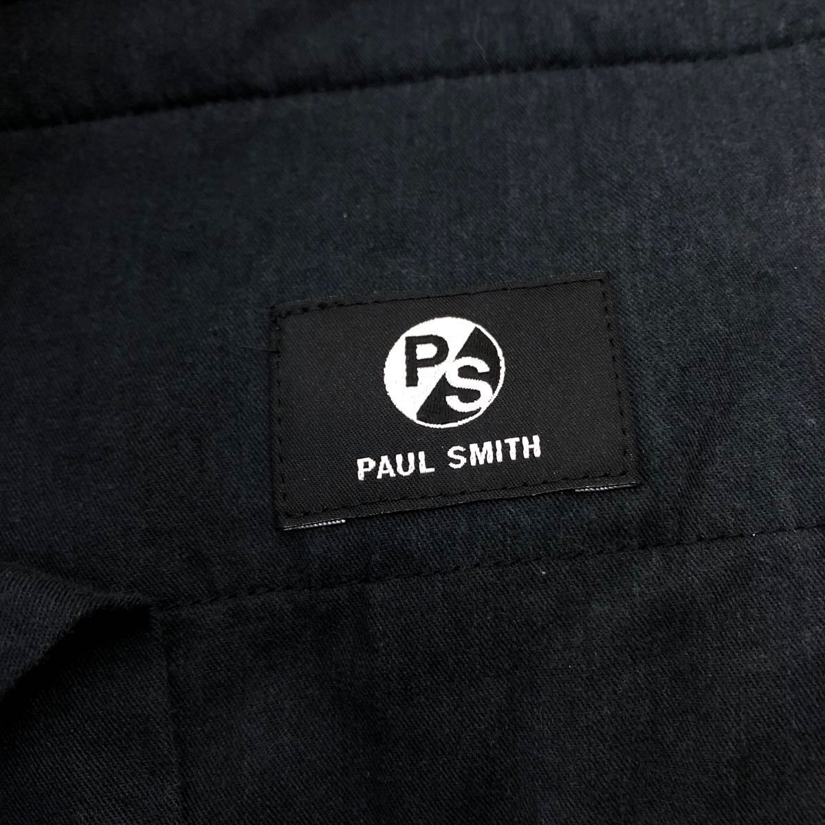 m433 PS Paul Smith ピーエスポールスミス ダブル テーパードパンツ パンツ スラックス ボトムス グレー レディース M 日本製_画像8