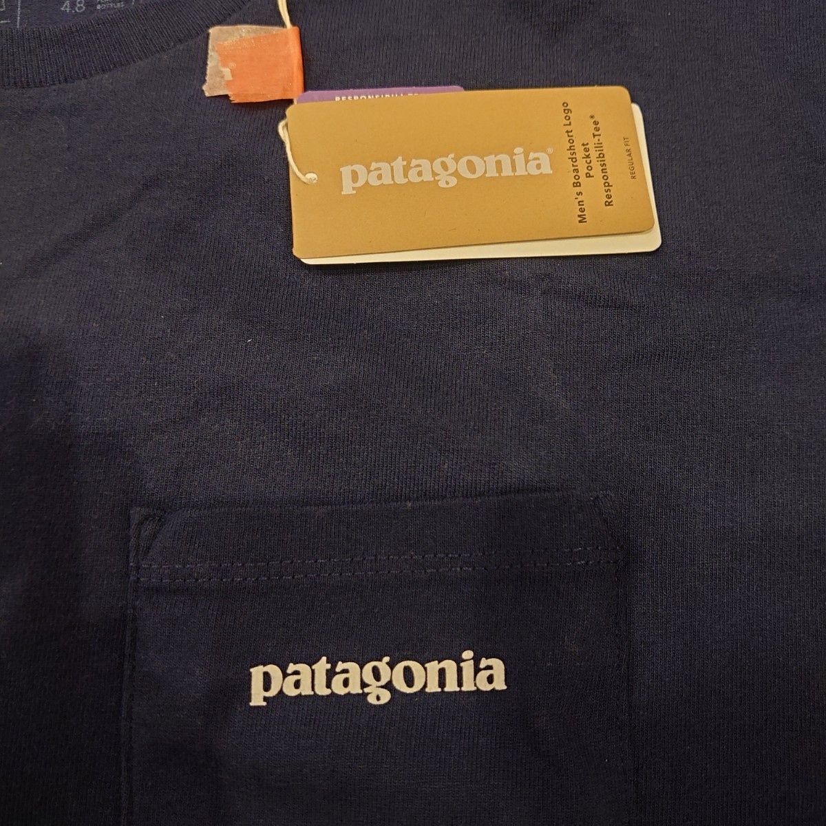 即決☆新品タグ付☆patagonia☆パタゴニア☆メンズ・ボードショーツ・ロゴ・ポケット・レスポンシビリティー☆S_画像2