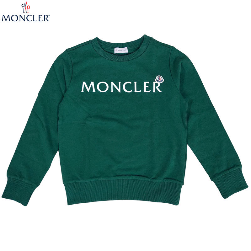 MONCLER モンクレール キッズ スウェット 8G00035 809AG 866 12A（150cm） グリーン ウェットシャツ ブランド 送料無料 並行輸入品