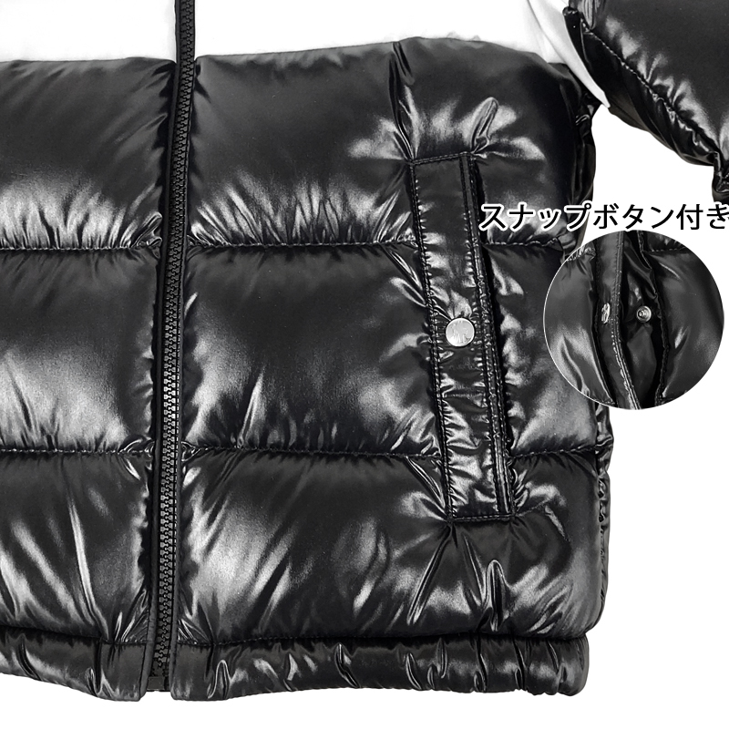 MONCLER モンクレール キッズ ダウンジャケット 1A00021 68950 999 08A （130cm） ブラック ダウン ナイロン 送料無料 並行輸入品_画像6