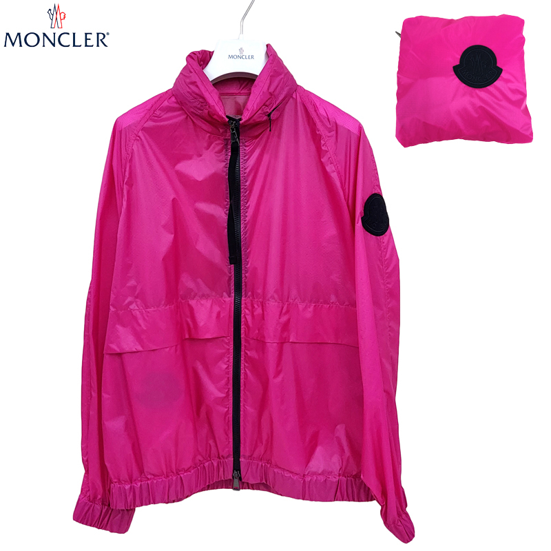 MONCLER モンクレール レディース レインコート 1A710 00 C0393 547 3（13号） ピンク ナイロン ジャケット 送料無料 並行輸入品