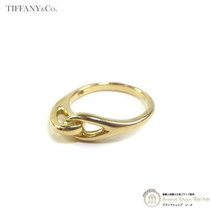 ティファニー （TIFFANY＆CO.） ノット リング イエローゴールド 指輪 約11号 750 K18 YG ゴールド 4.1g（中古）_画像1
