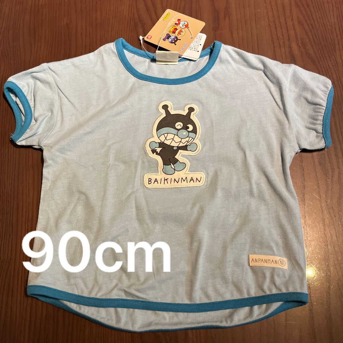 【未使用品】90cm  半袖Tシャツ　バイキンマン　