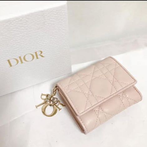 激安正規品 Dior 財布 パウダーピンク ロータスウォレット レディ