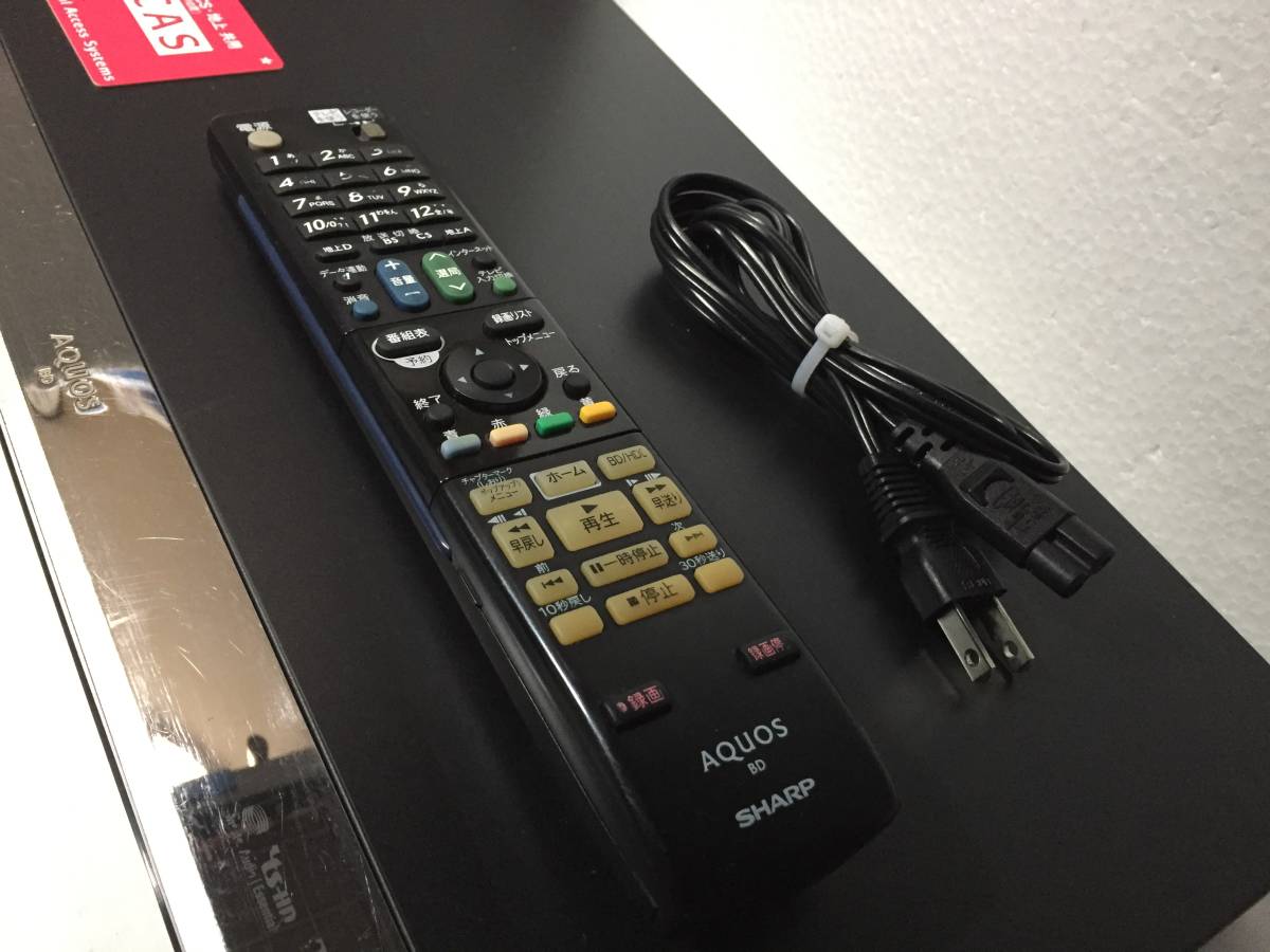 SHARP 500GB 2チューナー (2番組同時録画) ブルーレイレコーダー SHARP 500GB 2チューナー (2番組同時録画) ブルーレイレコーダー