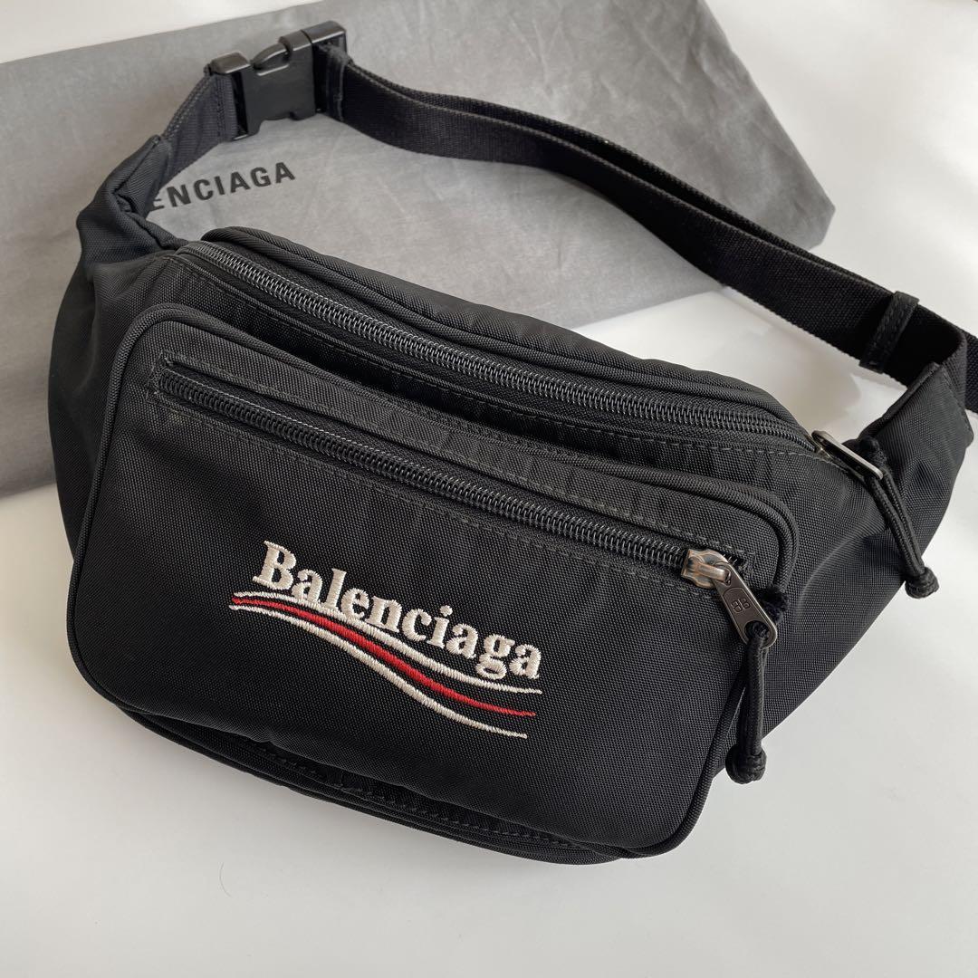 印象のデザイン バレンシアガ BALENCIAGA バッグ ダークグリーン×黒