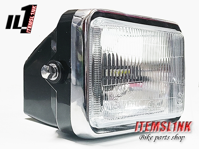 LK20-12CR 角型ヘッドライト H4 LEDヘッドライトバルブ付 CBX400F CBR400F CB250T CB250N CB400N CB250N ホーク2 バブ 汎用_画像2