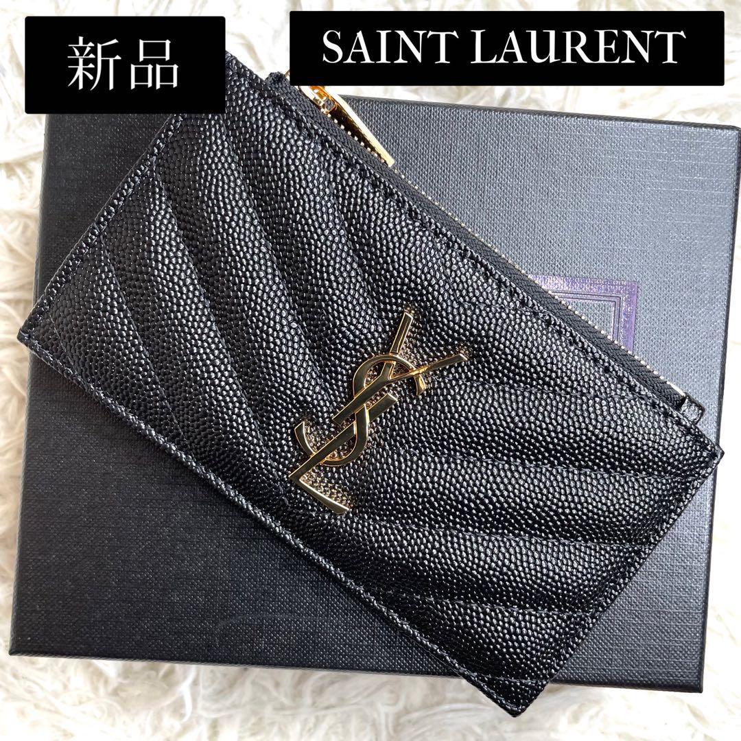 超爆安 YSL / 入手困難 新品未使用 SAINT 607915 キャビアスキン