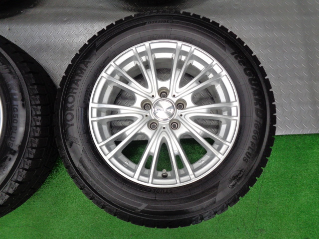 国産ほぼ新品バリ山! 195/65R15 スタッドレス タイヤ ホイール 4本 15 6J 100 5穴 5H NHW20 ZVW30 ZVW50 プリウス ウィッシュ インプレッサ_画像5