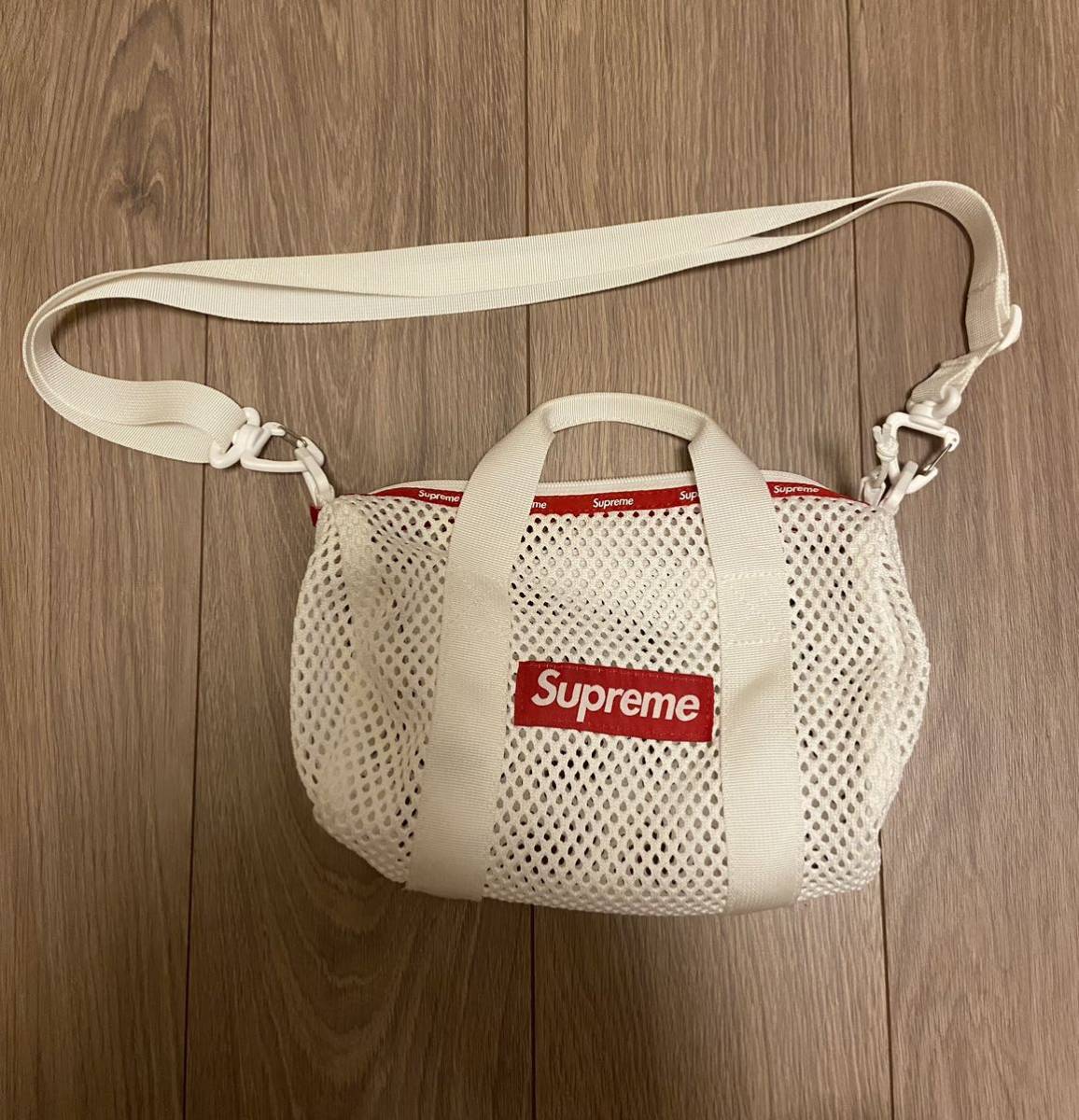 SS Mesh Mini Duffle Bag ミニダッフルバッグ 白Supreme 2way