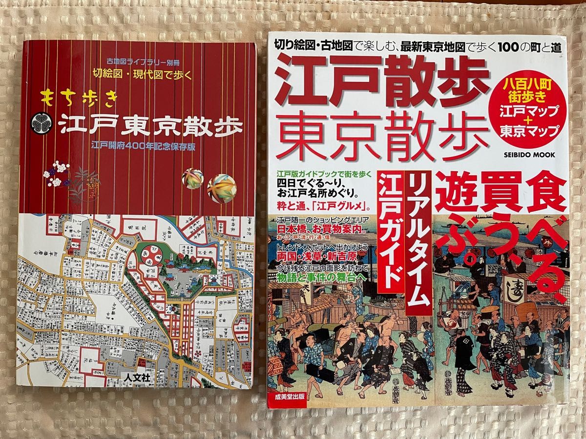 「もち歩き江戸東京散歩 : 切絵図・現代図で歩く : 江戸開府400年記念保存版」