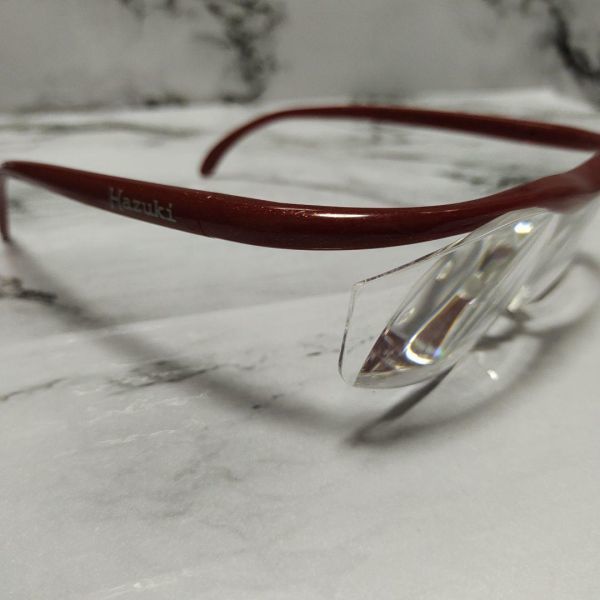 1908超美品　ハズキルーペ　メガネ　眼鏡　度強　レッド　ラメ　ユニセックス_画像7