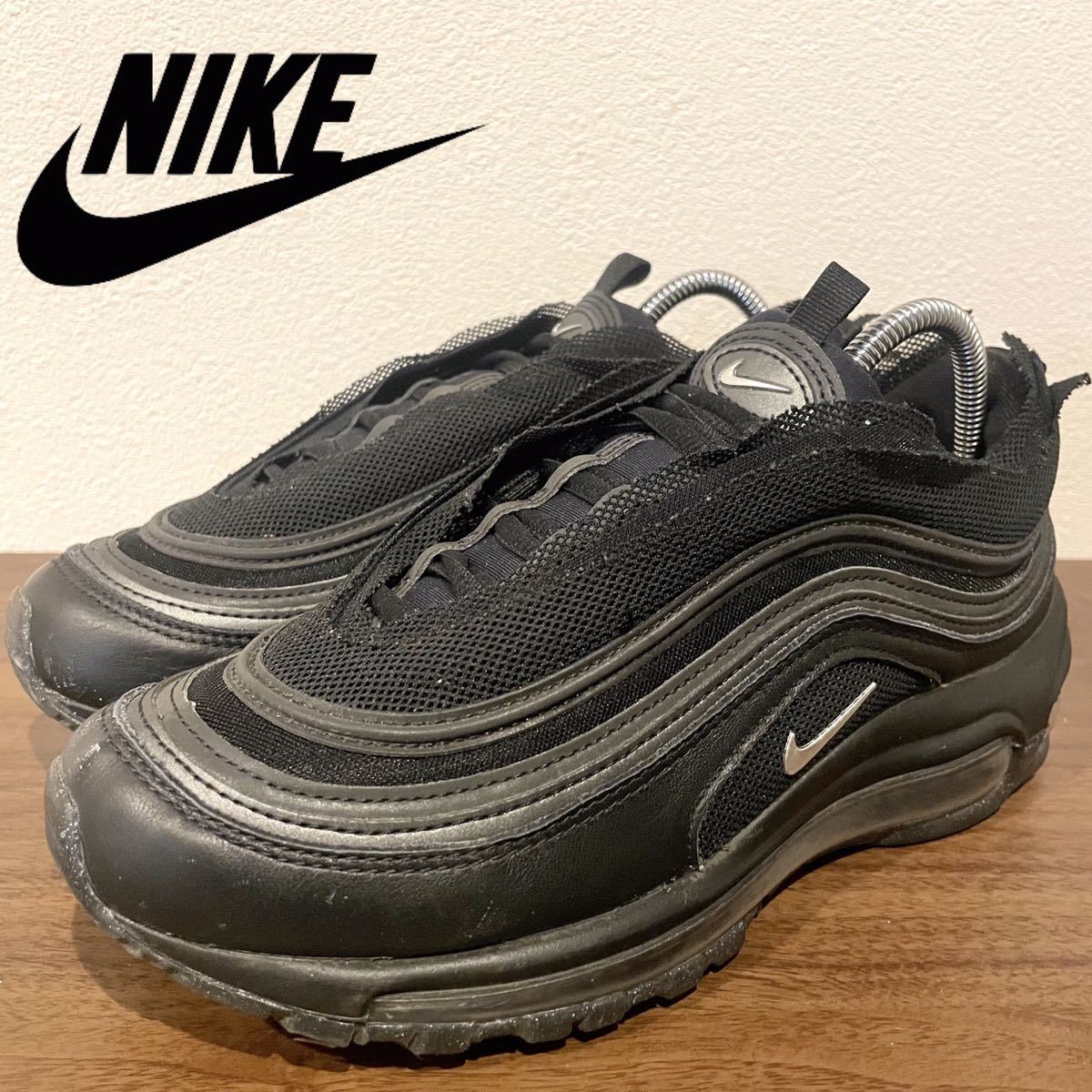 NIKE AIR MAX 97 LX ナイキ エア マックス 97 ブラック レディース ローカットスニーカー カジュアル 24.5cm_画像1