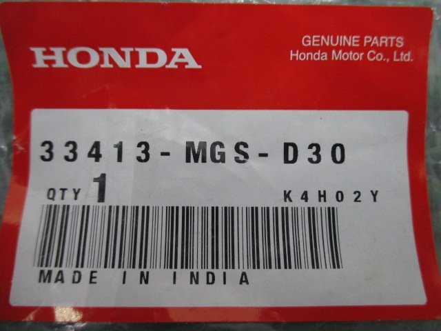 グロム Fウインカーマウントラバー 33413-MGS-D30 在庫有 即納 ホンダ 純正 新品 バイク 部品 車検 Genuine_33413-MGS-D30