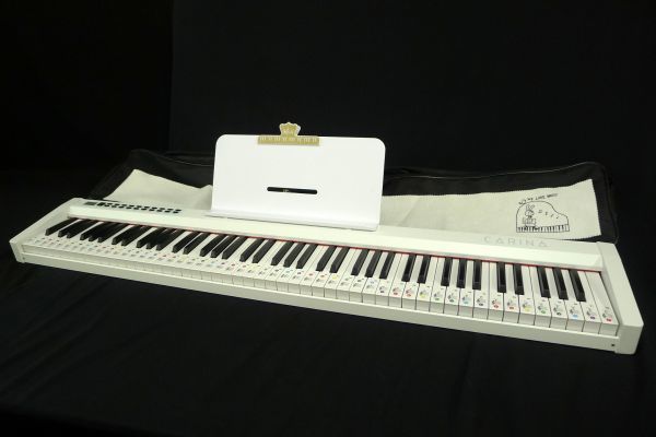 V453 動作音出し確認済 美品 CARWA カリーナ 電子ピアノ 88鍵盤 USB typeC 給電 バッテリー内蔵 デモ2曲/200