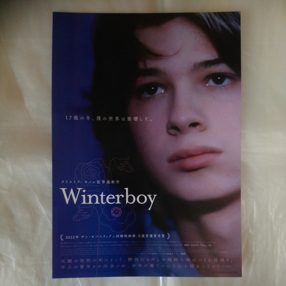 チラシ　Winterboy　クリストフ・オノレ監督　ポール・キルシェ　ジュリエット・ビノシュ　ヴァンサン・ラコスト　23.12.8_画像1