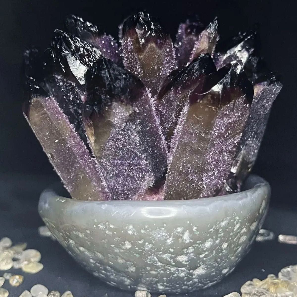 紫水晶 天然石 水晶クラスター クォーツ アメシスト 風水 浄化