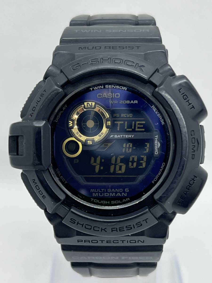 G-SHOCK ジーショック CASIO カシオ 腕時計 GW-9300GB-1 MUDMAN マッドマン 電波ソーラー デジタル