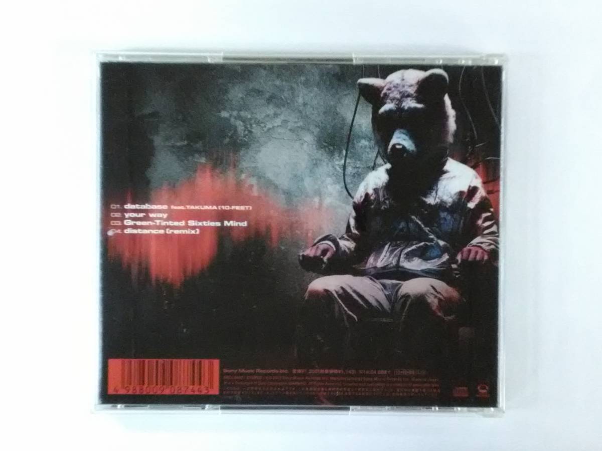 万1 09697 MAN WITH A MISSION / database feat.TAKUMA ( 10-FEET ) [CD] ※ケースふたに割れあり_画像2