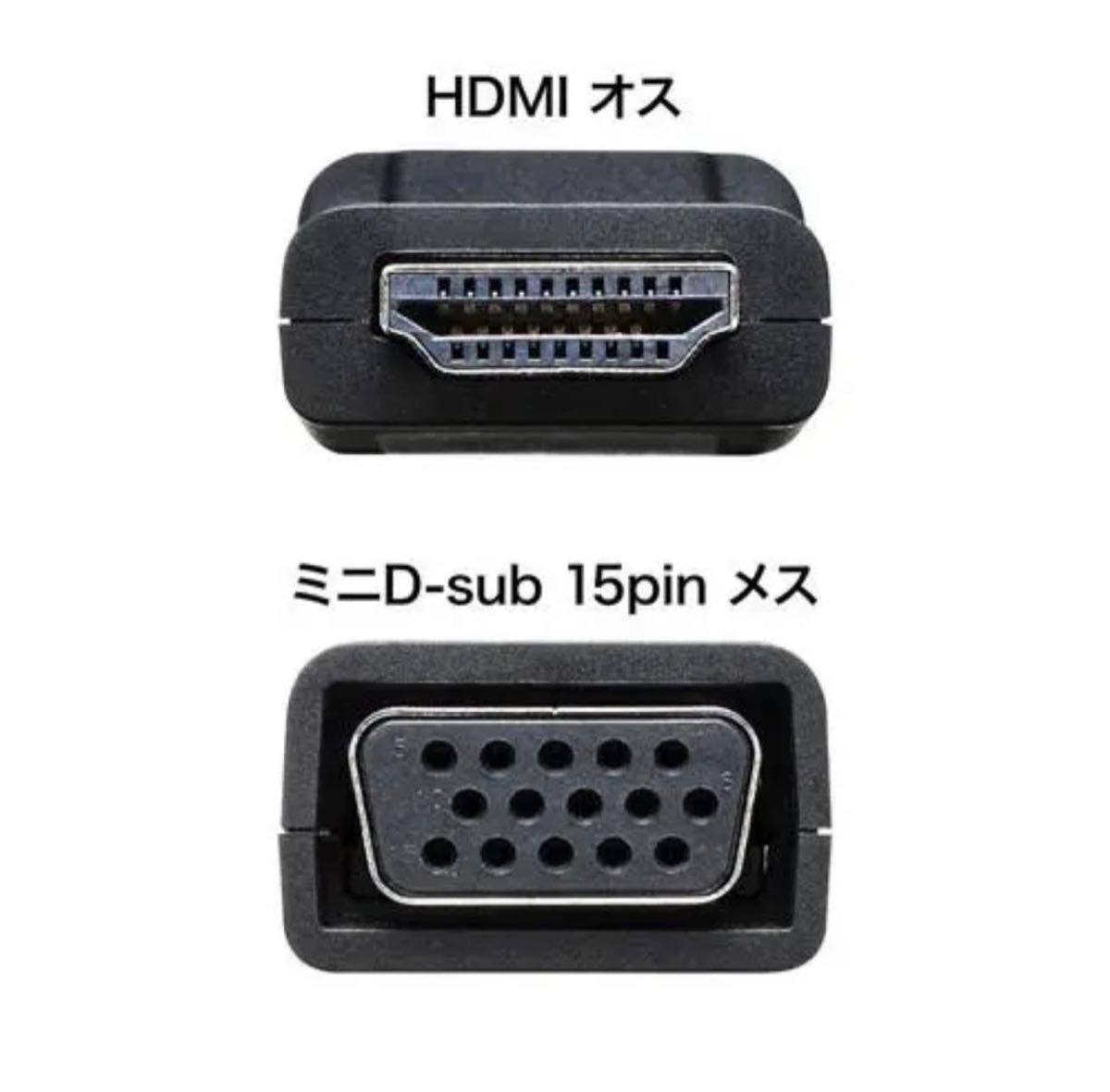 サンワサプライ HDMI-VGA変換アダプタ (HDMIオス-ミニD-sub15pinメス) AD-HD16VGA