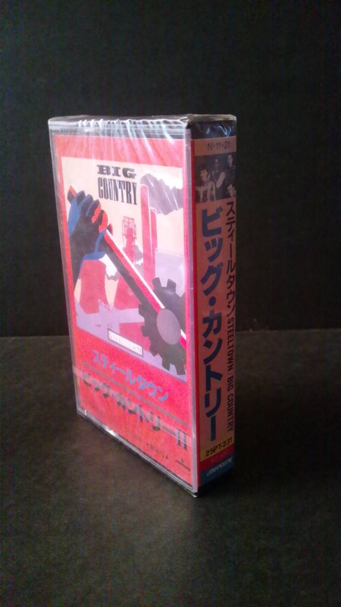 80年代 洋楽 日本盤 ビッグ・カントリー スティール・タウン 未開封 カセットテープ _画像3