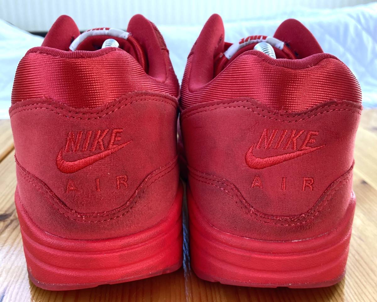 nike air max 1 premium (tonal red)ナイキ初代エアマックス大人気カラーモデルクリーニング済_画像4