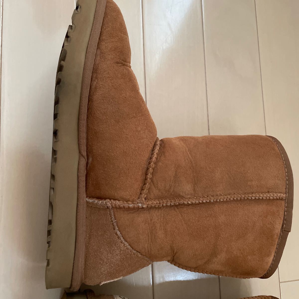 超美品 アグ オーストラリア UGG australia クラシックショート CLASSIC SHORT ムートンブーツ 24cm 茶色 ブラウン レディース 38 US5.5_画像7