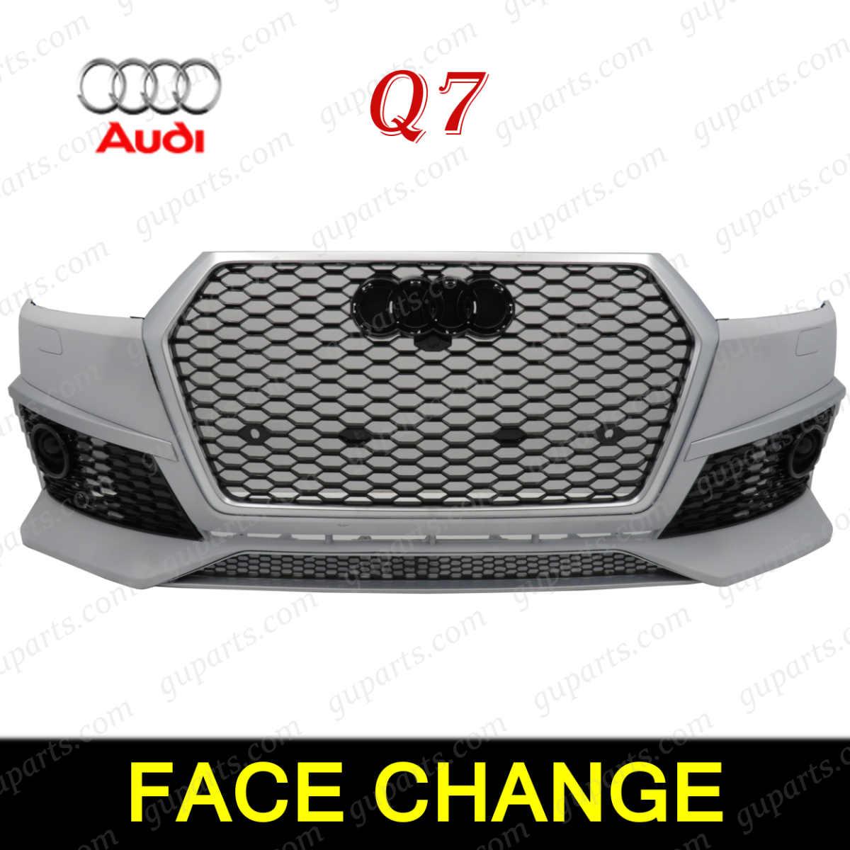  Audi Q7 2016~ предыдущий период RSQ7 look модель перемена комплект передний бампер спойлер "губа" детали 4MCREA 4MCYRA 4MCYRS 4MCRES