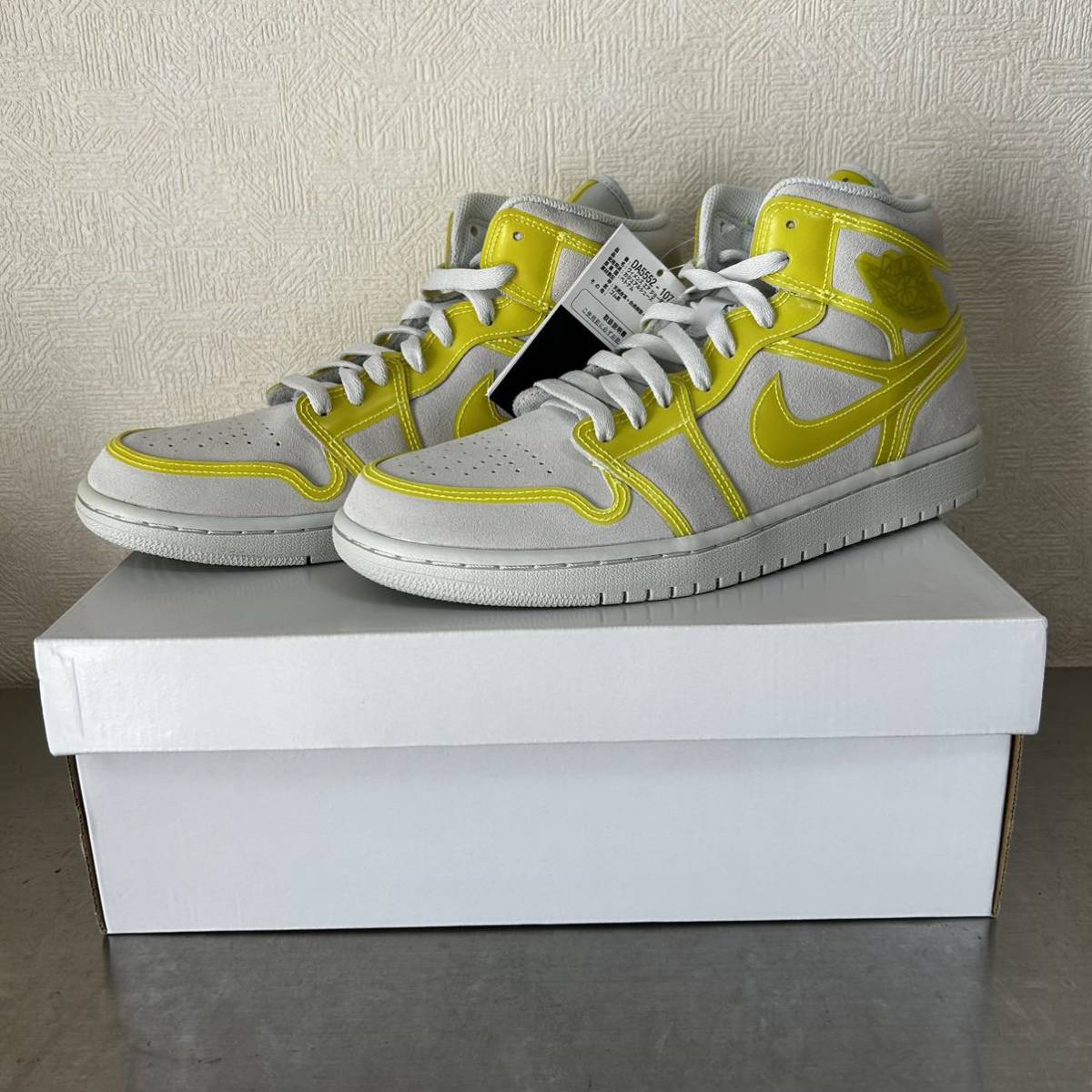 新しい季節 LX MID 1 JORDAN AIR NIKE 未使用 OPTI イエロー オプティ