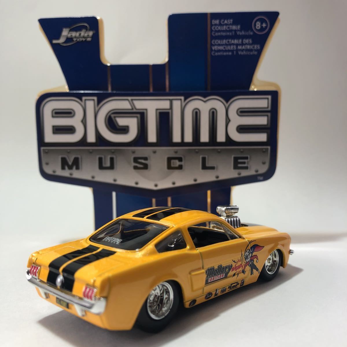 Jada TOYS 1/64 DUB CITY BIGTIME MUSCLE '65 SHELBY GT-350 WAVE 12 CLTR 137 シェルビー マスタング GT350R ドラッグレース（ルース品）_画像4