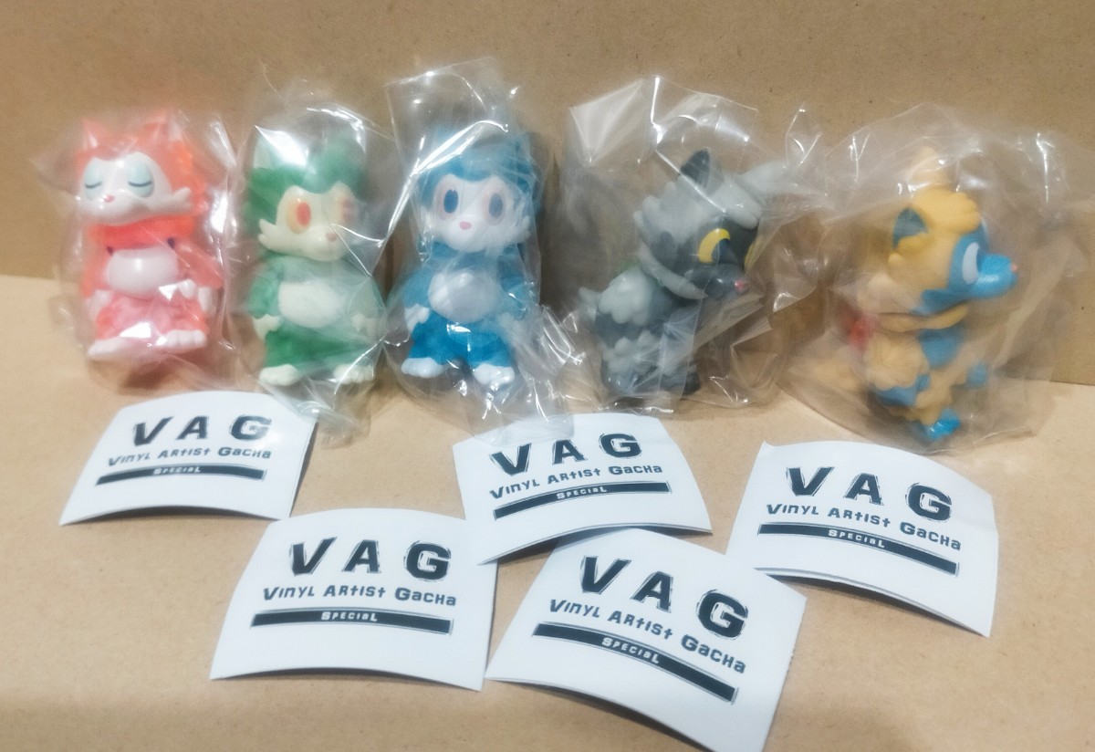 送料込　VAG SPECIAL おおかみくん　全5種セット　カプセルトイ　ガチャ　あらいきりこ　オオカミくん　ソフビ