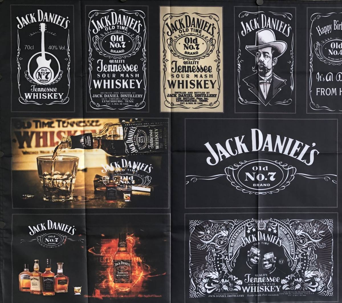 ★室内装飾仕様★ J05S JACK DANIEL’S ジャックダニエル旗 インテリア ガレージ雑貨 アメリカ雑貨 パブグッズ バー フラッグ ポスター_画像5