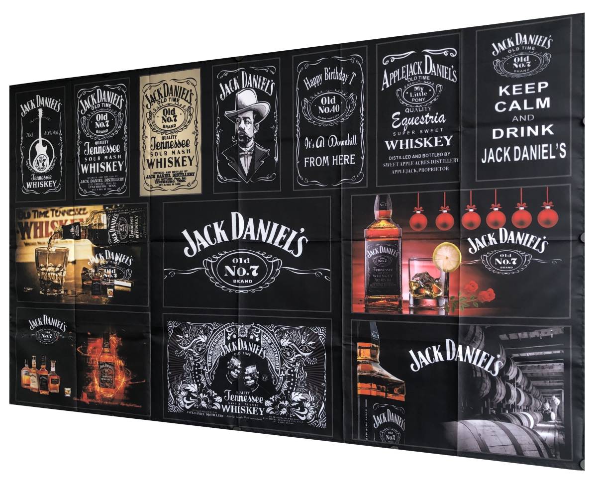 ★室内装飾仕様★ J05S JACK DANIEL’S ジャックダニエル旗 インテリア ガレージ雑貨 アメリカ雑貨 パブグッズ バー フラッグ ポスター_画像4