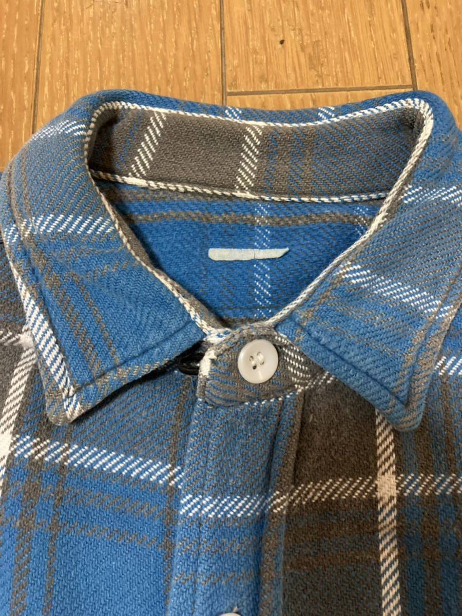 60s マチ付き ネルシャツ L チェック ブルー 青 BIGMAC PENNEY'S 60s マチ付き ネルシャツ L チェック ブルー 青 BIGMAC PENNEY'S