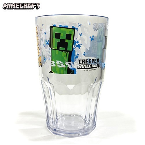 マインクラフト クリアカップ L 380ml（ クリーパー ） 17528 マイクラ 食器 コップ プラコップ Minecreft_画像1