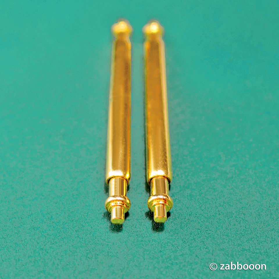 ロレックス用 Gilt ゴールド 金メッキ 仕上げ 19mm バネ棒 １セット オイスターパーペチュアル デイト エアキング 他 金無垢ケースへ_画像3