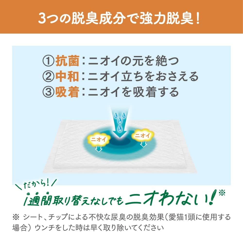 nyan.. clean toilet cat sand . smell * anti-bacterial seat super .teo premium 12 sheets 