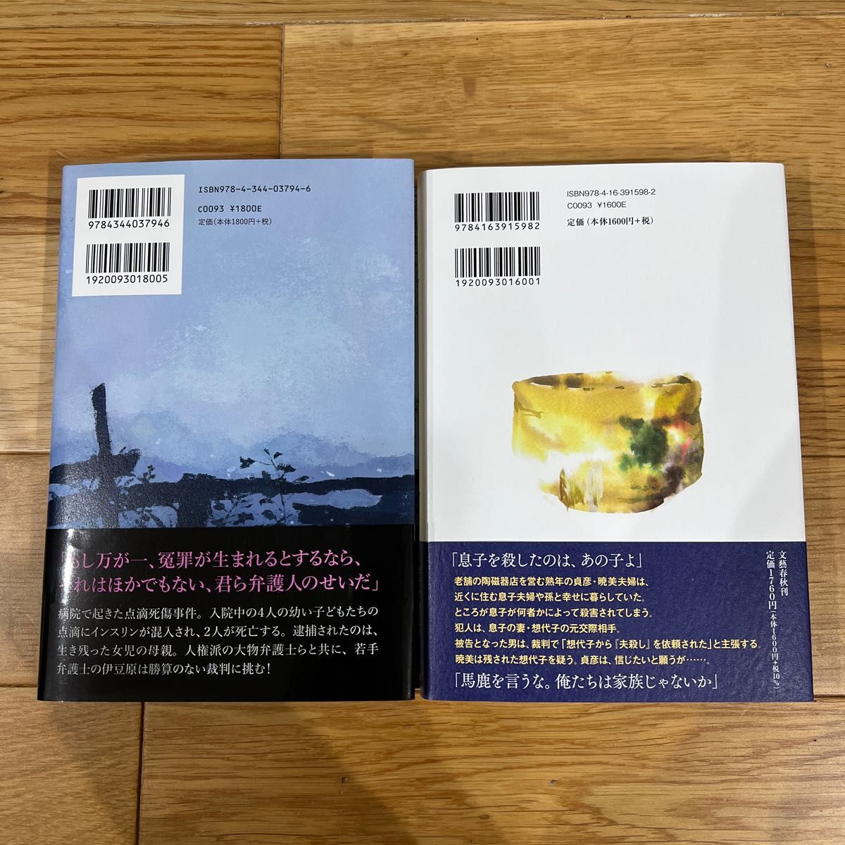 雫井脩介　小説　２冊セット　霧をはらう　クロコダイルティアーズ