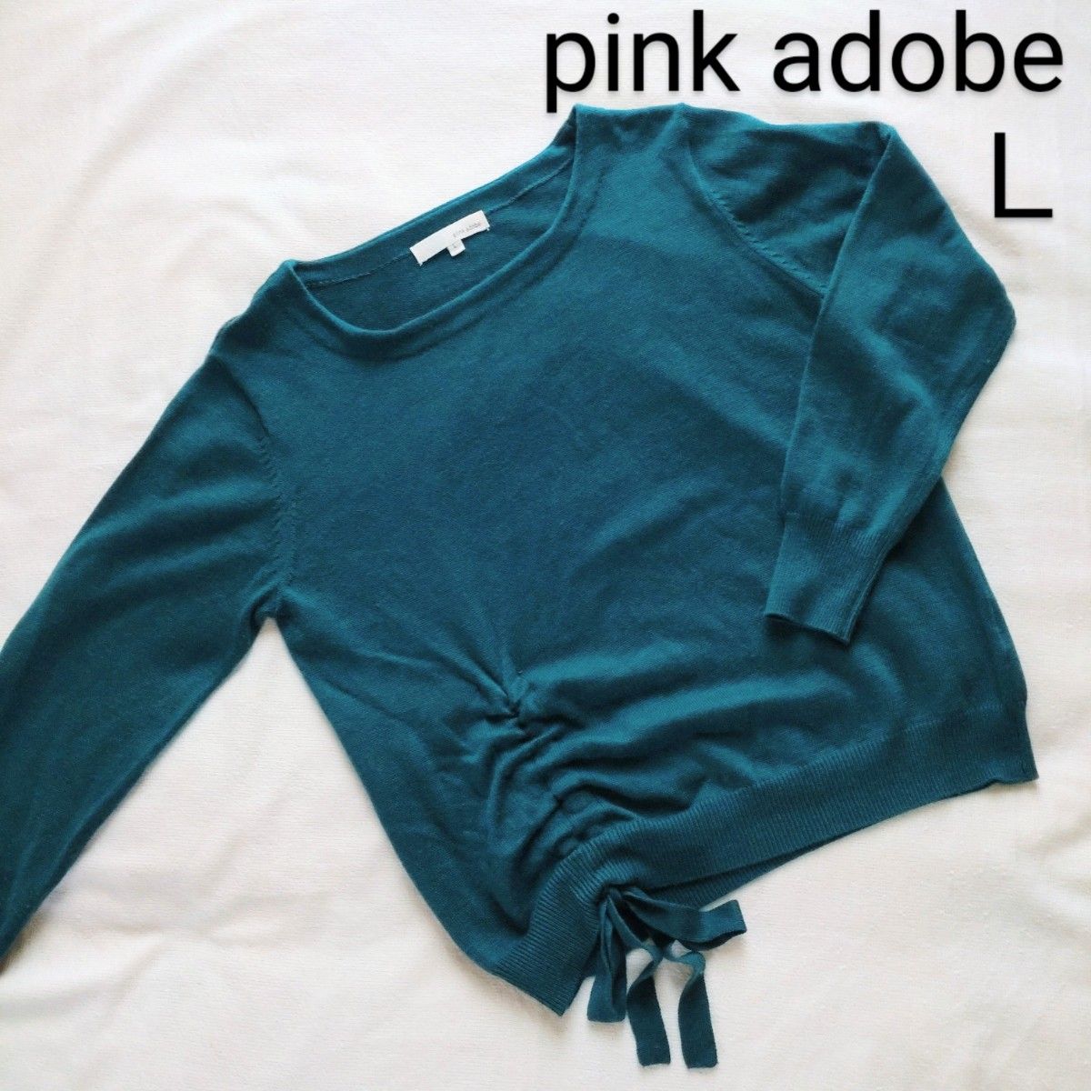 ピンクアドベ　pink adobe　ニットトップス　Ｌ　緑