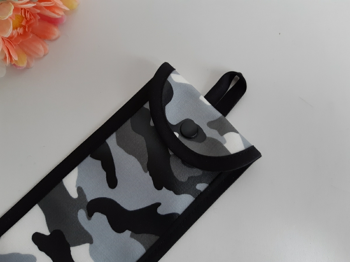  loop attaching! recorder case! camouflage pattern * military pattern gray 