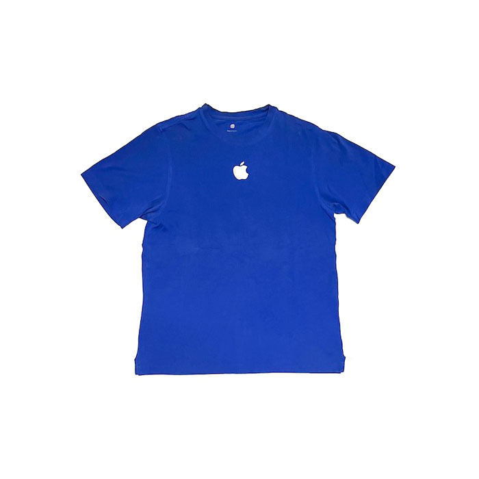 【送料無料】非売品 00s Apple ロゴ刺繍 スタッフ 鹿子 Tシャツ vintage 古着 オールドスクール 企業古着